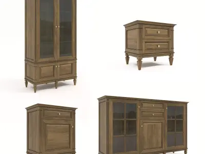 Classic European style Cabinet Collection 10 3D model