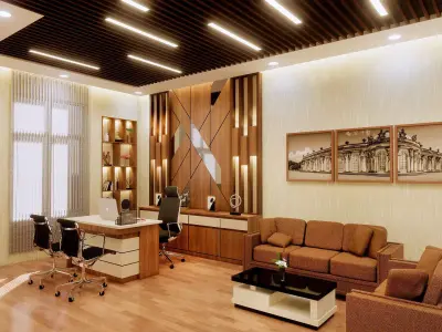 Modern Office Room 3D model