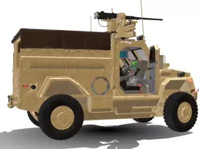 MXT CARGO 4X4  Low-poly 3D model