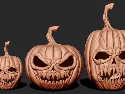 PUMPKIN  MODEL-3D PRINTABLE HALLOWEEN SPECIAL PUMPKIN MODEL Free 3D print model