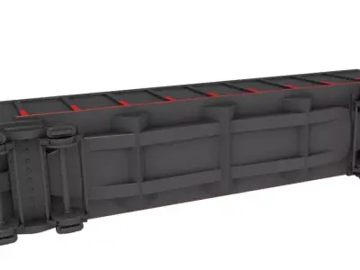 Railroad Box Car 3D model