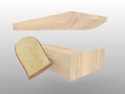 22 inch Penny board mold- Ready to be milled   3D model