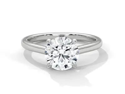solitaire ring with detail images and 360 render videos 105 3D print model