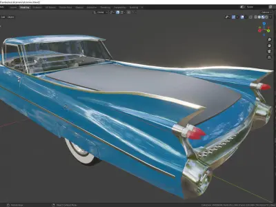 Cadillac Elcamino 1959 pickup 3D model