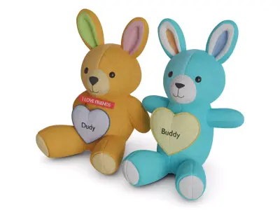 Cars and action games Stuffed Animal Set 3D model