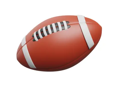 American Football 3D model