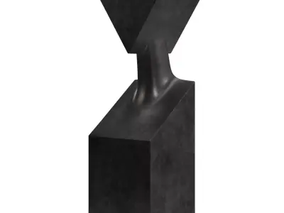 The Muses Thalia Bronze Sculpture PBR 3D model