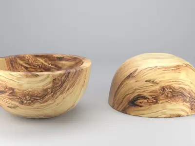 Wood Bowl 3D model