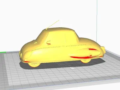Dragon Ball Car 3D Model 3D print model