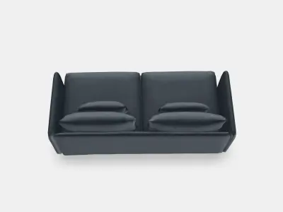 SODERHAMN 3-seat sofa 6 Low-poly 3D model