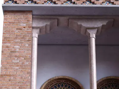 islamic exterior facade element set 816 Low-poly 3D model