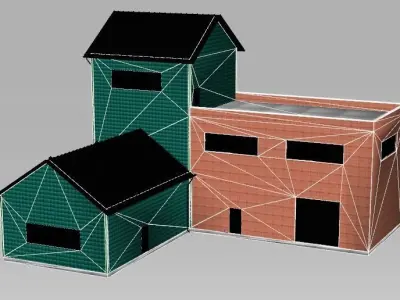 Barracao Industrial 3D model