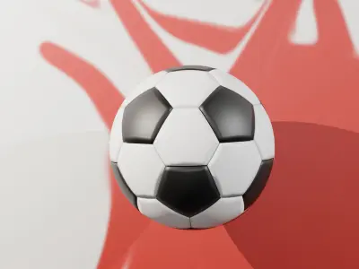 Soccer Ball 3D model 34