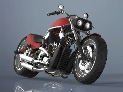 Motorcycle harley-davidson harley-davidson harley-davidson ha... 3D model