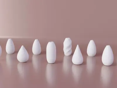 VASE COLLECTION 1 TO 10 VASE 3D print model