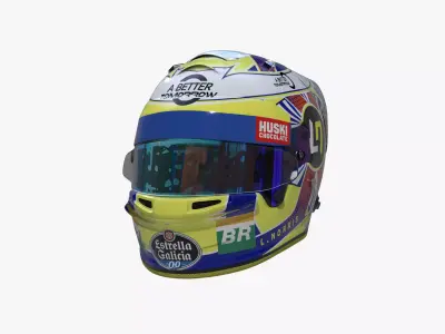 Norris helmet 2019 Low-poly 3D model