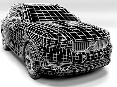 VOLVO XC40 Low-poly 3D model