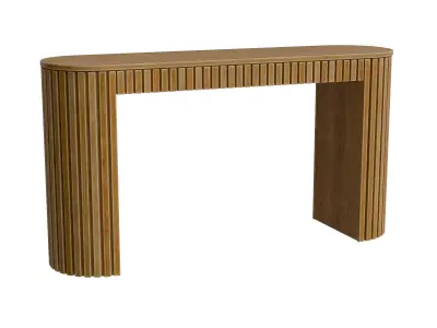 Console Table With Drawer And Unique Vertical Stripe Design Low-poly 3D model