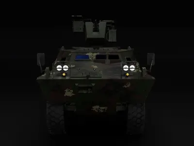  V-150 RCWS 3D Model 3D model