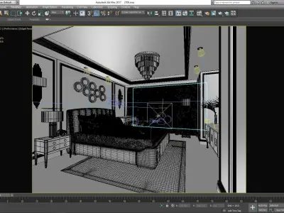 Modern bedroom 3D model