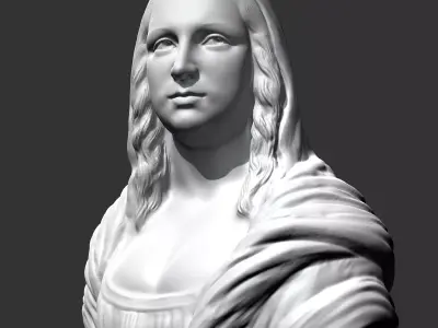 Mona Lisa 3D print model 3D print model