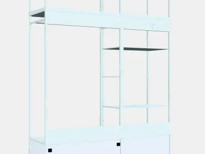 PLATSA Wardrobe with 6 drawers Low-poly 3D model