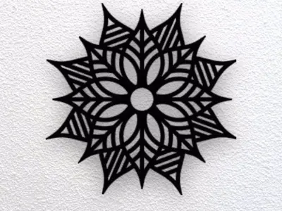 Mandala Wall Art 3D print model buy