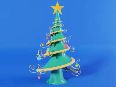 Stylized Christmas Tree 3D model