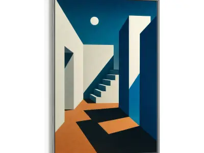 Picture with frame N-006 3D model