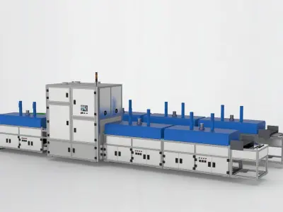 Automatic baking tunnel furnace  3D model