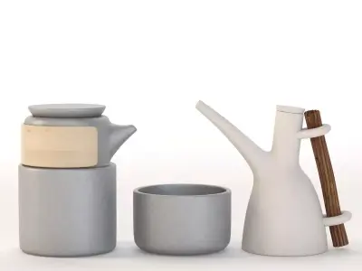 Table Top Centerpiece Decoration Jar Set 3D model