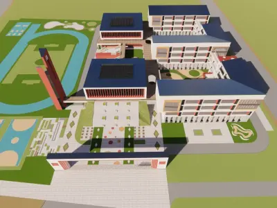 ACADEMY-primary school design 3D model