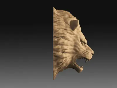 Lion Head 3D print model