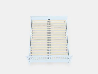 IDANAS Bed frame 7 Low-poly 3D model