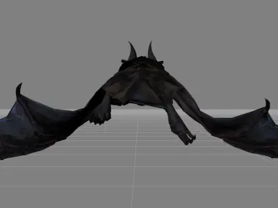 bats v1 Low-poly 3D model