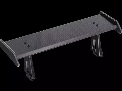 Spoiler carbon industrial part auto car  3D model