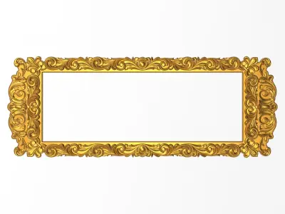 5 carved frames set 3D Model Collection get