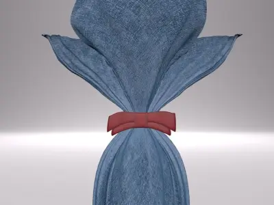Easter eggs Low-poly 3D model