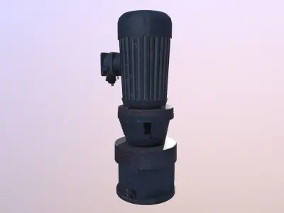 Motor Pump Low-poly 3D model