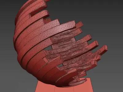 Decorative sculpture 3D model purchase