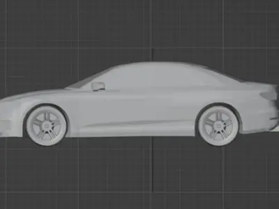 Low Poly Car model Low-poly 3D model