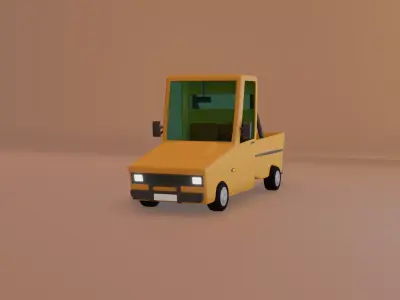 toon car 3D model by Sobhi3DSH