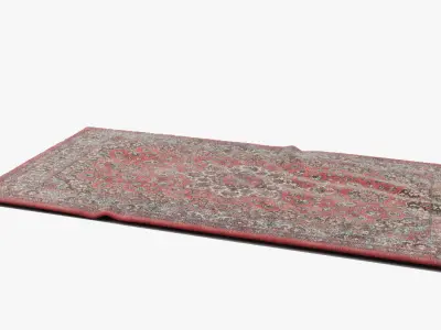 Turkish Vintage Carpet 03  3D model