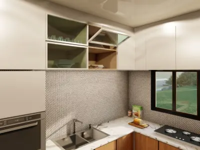 Modern Kitchen Design 3D model