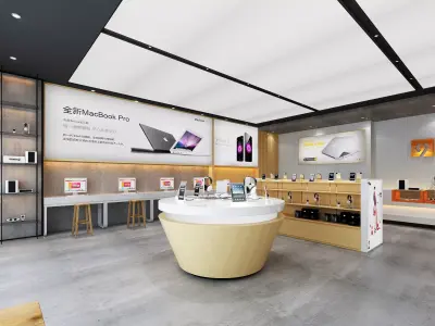 Fashion Tech Store Mobile Phone Low-poly 3D model