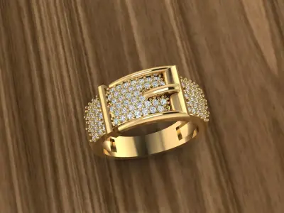 Diamond Jewelry Ring 3D print model