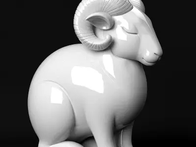 Ram Sculpture 3D print model