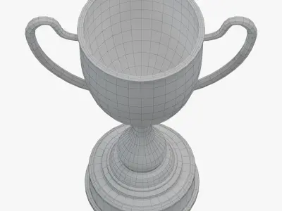 Trophy cup 3D model 41
