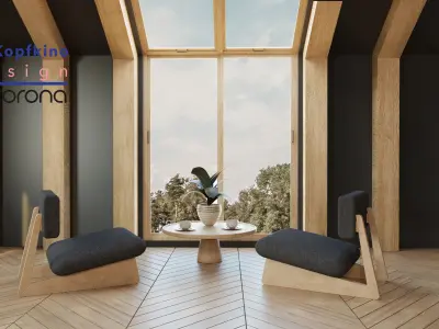 Cozy Living Room 3D model