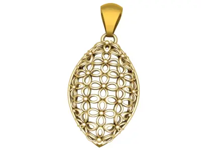 MAJESTIC GOLD PENDANT 3D PRINTABLE MODEL 3D print model